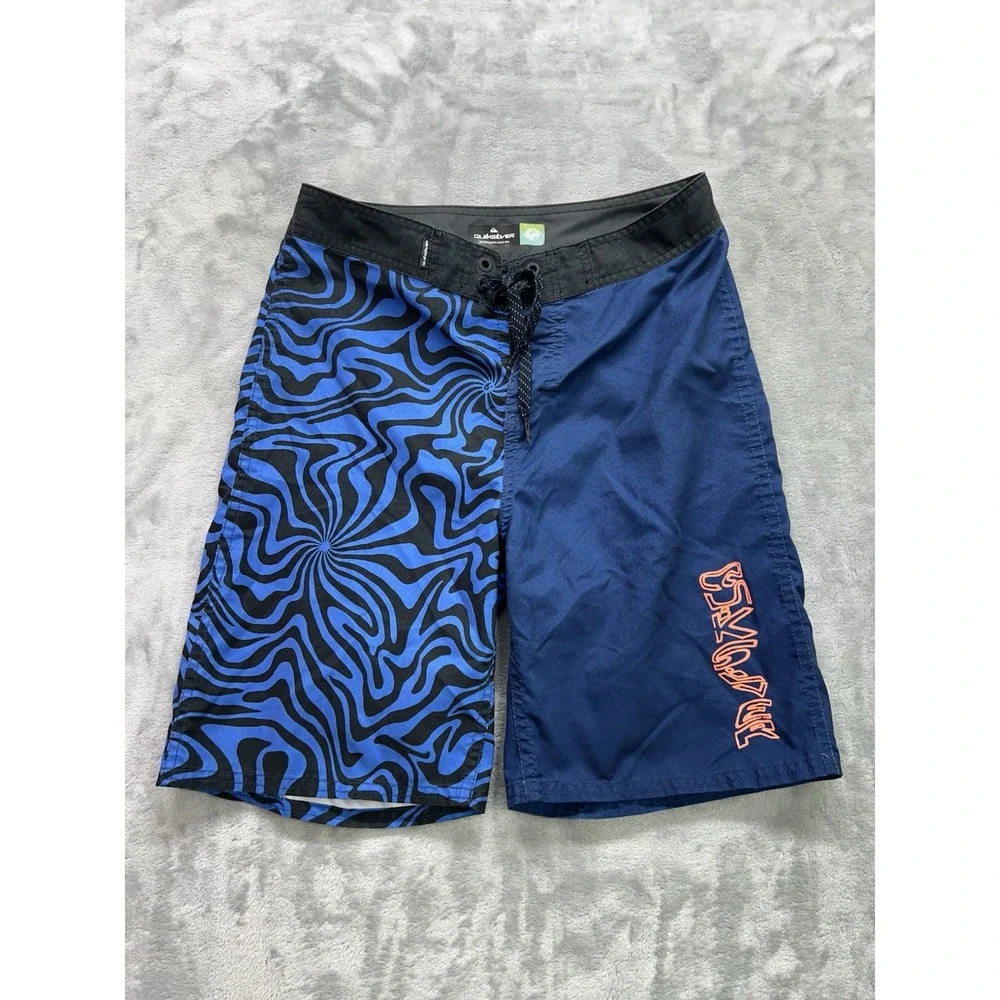 Quicksilver Recycled Board Shorts Mens 27 Psychedelic Swimming Surf Beach Wear